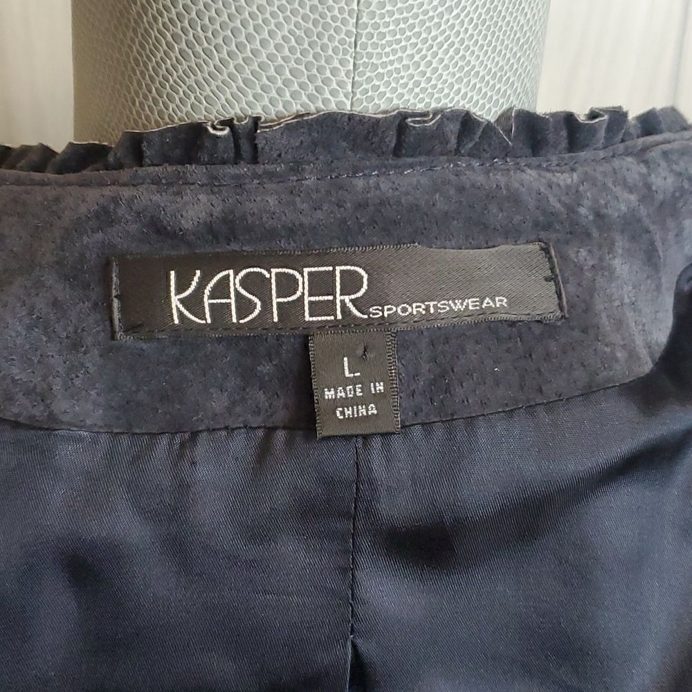 Kasper | Structured Suede Leather Jacket - Picture 8 of 9